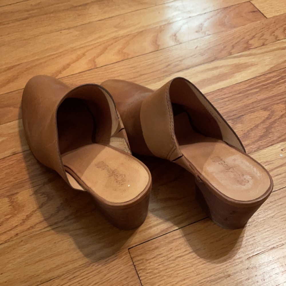 Madewell leather heeled mules - Picture 2 of 6
